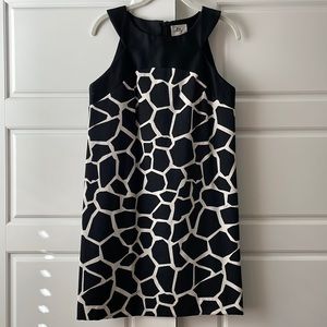 Milly 6 cow print shift dress